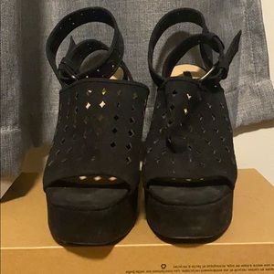 Zara chunky platform sandal heels